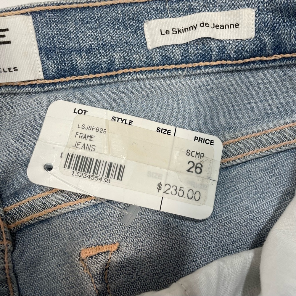 NWT New $235 Frame Le Skinny De Jeanne in Scampi Jeans Size 26 - Picture 7 of 9